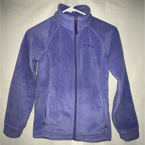 Columbia Purple Fleece Jacket Kids Youth Size Medium (10-12) - Picture 1 of 8